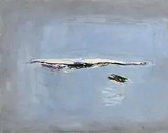 Patrick Collins, Islands, oil on board