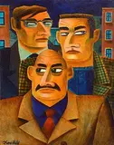 The Gangsters by Graham Knuttel, oil on canvas, offered Sep 2014