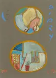Tony O'Malley, Studies, St. Martins, 1979, acrylic, gouache, crayon