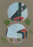 Tony O'Malley, Studies, St. Martins, 1979, acrylic, gouache & crayon
