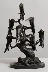 Patrick O'Reilly, Parliament of Crows, unique bronze (15.2kg)