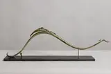 Patrick O'Reilly, Mercury Marching, bronze on marble base (9.5kg)