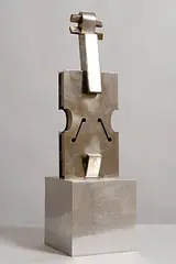 Clive Barker British, Small Violin, 1987, unique aluminium (polished) (11.6kg)