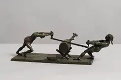 Simon O'Donnell, Hard Labour, unique bronze(10.9kg)