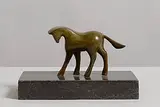 Conor Fallon, Four Circus Horses Turning, bronze on a marble base