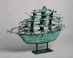 John Behan, Ghost Famine Ship, unique bronze