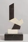 Pieter Koning, Construction I, 1998, white and black marble (16.6kg)