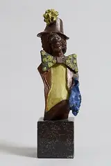 Joe Sloan, Clown, bronze on marble base signed & numbered 1/6 (3.1kg)