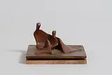 Joe Sloan, Lovers, bronze on brass base edition 2/3 (2.1 kg)