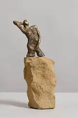 Female Profile by Michael Smyth, bronze & stone (4.1kg), sold Jun 2014
