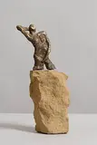 Michael Smyth, Female Profile, bronze & stone (4.1kg)