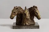 Audrey Smyth, Neck and Neck, 2003, unique bronze (10.1kg)