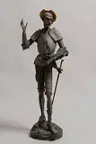 Paul Émile Machault, Don Quixote, metal (cold painted spelter) (13.2kg)