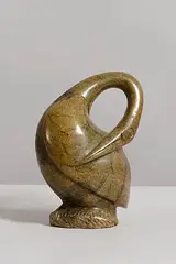 Amos Jeyimani, Bird, brown serpentine stone (from Kwekwe in Zimbabwe) (3.4kg)