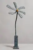 Michael Smyth, Flower in Blue, bronze edition 5/9 (9.4kg)