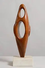 Michael Casey, Embrace, bog yew on marble base (7.7kg)