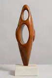 Michael Casey, Embrace, bog yew on marble base (7.7kg)