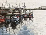 Paul Walls, Harbour Killybegs Reprise I, oil on canvas