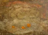 Anne Yeats, Autumn Fruits, oil on canvas