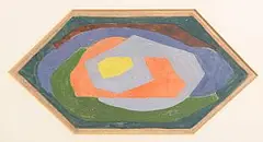 Abstract Composition by Mainie Jellet, gouache, offered Apr 2014