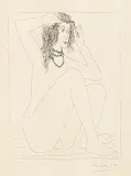 Au Bain by Pablo Picasso, lithograph, sold Apr 2014