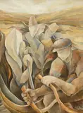 Margaret Egan, Clann na Talmhan, oil on canvas