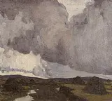 A Western Landscape by Paul Henry, 1919, oil on canvas, sold Apr 2014