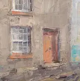Aidan Bradley, Door Way Castletownsend, oil on board