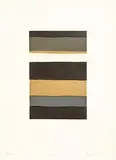 Sean Scully, Horizon I, limited edition aquatint signed & numbered 28/40