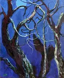 Kenneth Webb, Blue Moon, oil on canvas