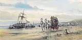 Gordon King British, Homeward Bound, oil on canvas
