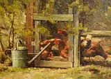 Mark O'Neill, The Chicken Coup, oil on board