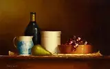David Ffrench le Roy, The Autumn Table, oil on board