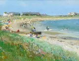 Paul Kelly British, Summer's Day, oil on board