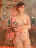 Noel Murphy, Female Nude, oil on canvas