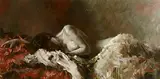 Cian McLoughlin, Female Nude, oil on canvas