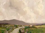 Road to Maam Cross by James Humbert Craig, oil on board, offered Dec 2013