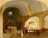 James Mahony, The Church of St Roch, Paris, oil on canvas