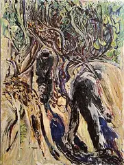 Patrick Swift, The Olive Pickers, oil on canvas