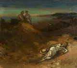 George Russell, Summer Evening, Hill of Howth, oil on canvas