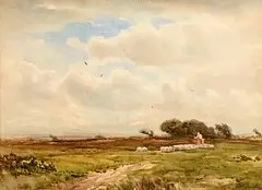Devonshire Common by Wycliffe Egginton, watercolour, sold Dec 2013