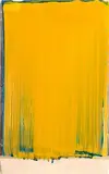 Ciarán Lennon, Yellow on Green on Blue Lens, alluminium