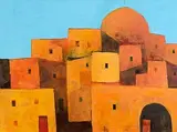 Cormac O'Leary, The Silent City I, oil on board