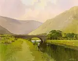 Padraig Lynch, Fishing on the Delphi, 2007, oil on canvas