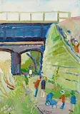 Fred Yeats British, Le Viadue, Houte Vienne, oil on board