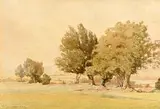 Richard Caulfield Orpen, September Morning: Carrickmines Golf Links, watercolour