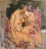 Noel Murphy, Nude Sitting, oil on canvas