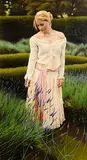 John Waterhouse British, Lavender Picker, oil on board