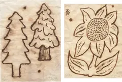 Donald Baechler, Two works: (i) Aspen I; (ii) Aspen II, 1995, pen and ink on paper