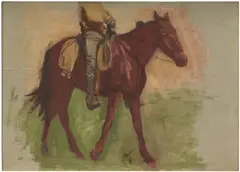 Thomas Eakins, Study for Cowboys in the Badlands, 1887–1888, oil on canvas